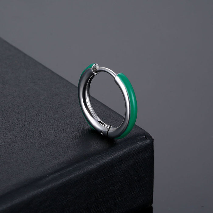 Wholesale Stainless Steel Enamel Ear Hoop Ear Clips JDC-ES-Qiany013