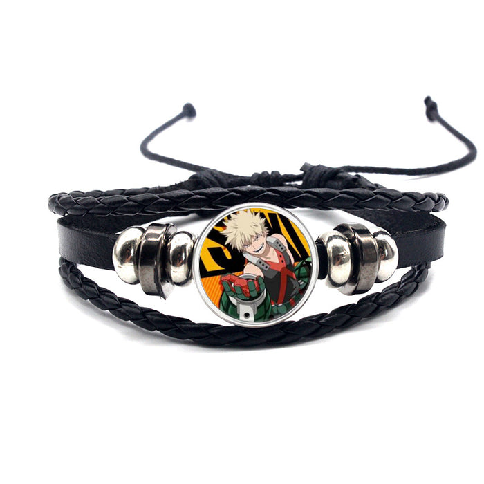 Wholesale Accessories Leather Bracelet Braided Adjustable MOQ≥2 (M) JDC-BT-YanY013