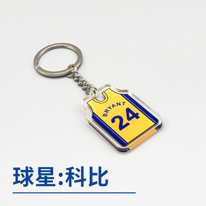 Jewelry WholesaleWholesale Basketball Star Acrylic Keychain JDC-KC-HongY001 Keychains 宏盈 %variant_option1% %variant_option2% %variant_option3%  Factory Price JoyasDeChina Joyas De China