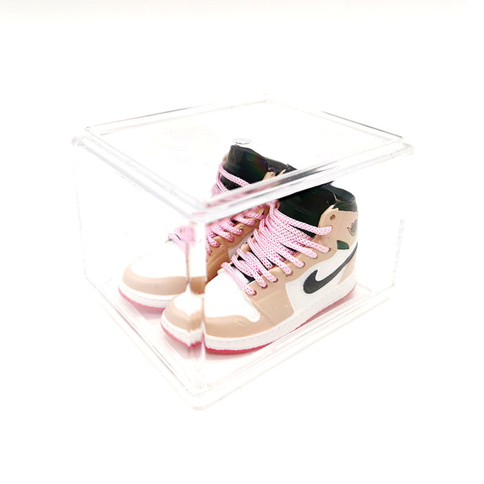 Wholesale Enamel Sneakers Plastic Transparent Box Keychains Ornaments JDC-KC-TuoH008