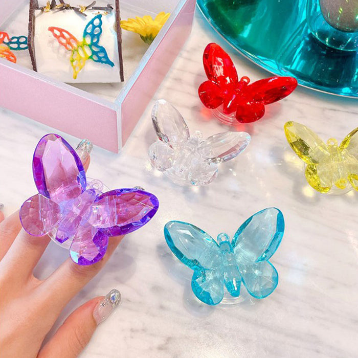 Wholesale Grips Crystal Butterfly Phone Holder Mobile Phone Holder JDC-PS-Baiying008