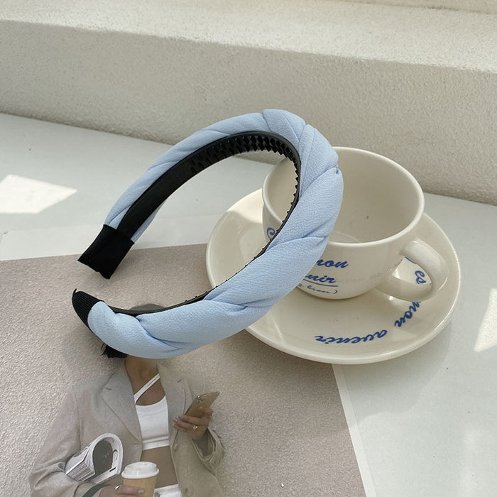 Jewelry WholesaleWholesale periwinkle blue sponge hair band JDC-HD-Suim003 Headband 随敏 %variant_option1% %variant_option2% %variant_option3%  Factory Price JoyasDeChina Joyas De China