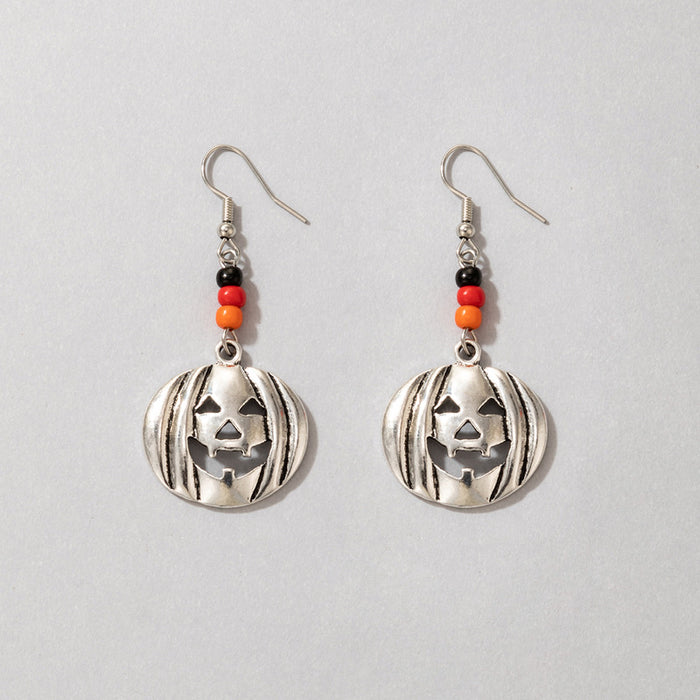 Wholesale Earring Alloy Halloween Pumpkin Ghost Earrings JDC-ES-MOM019