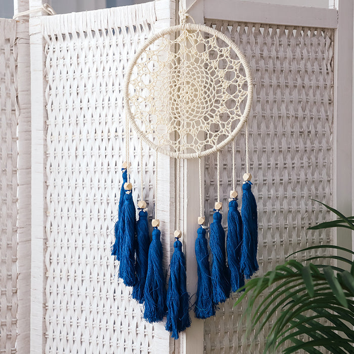 Wholesale Braided Decorations Creative Cotton Rope Bedroom Wall Hanging Dreamcatcher MOQ≥2 JDC-DC-YRan001