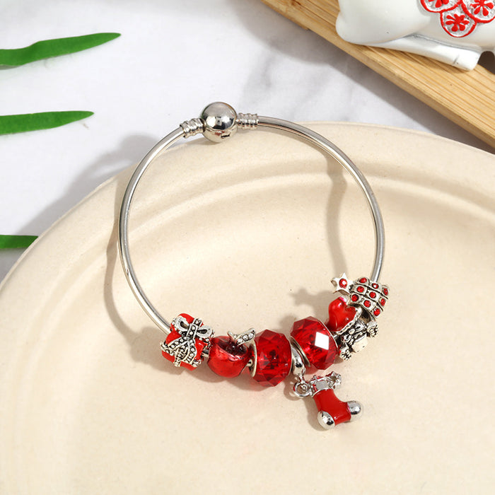 Wholesale Bracelet Copper Alloy Santa Beaded MOQ≥2 JDC-BT-YiQ012