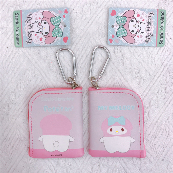 Wholesale Cartoon PU Leather Double Sided Printing Coin Purse Keychain (M) JDC-KC-YaLL011