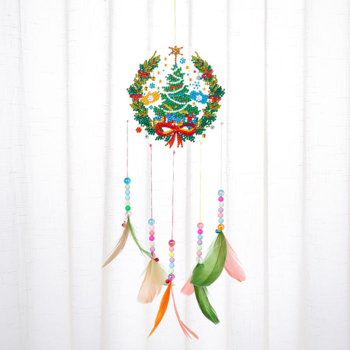 Wholesale Mandala Diamond Painting Wind Chime Christmas Crystal Cartoon Dreamcatcher MOQ≥2 JDC-DC-YouAn001