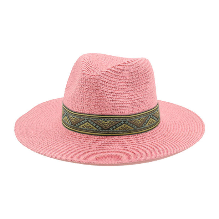 Jewelry WholesaleWholesale Paper Straw Hat Summer Men's Top Hat JDC-FH-Guanchuan014 Fashionhat 冠川 %variant_option1% %variant_option2% %variant_option3%  Factory Price JoyasDeChina Joyas De China