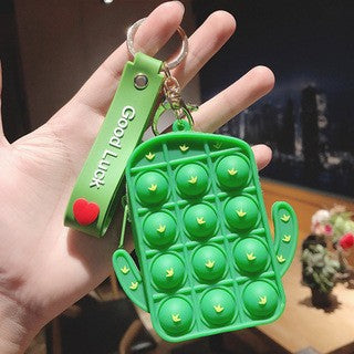 Jewelry WholesaleWholesale Silicone Decompression Coin Purse Keychain JDC-KC-FeiRun020 Keychains 飞润 %variant_option1% %variant_option2% %variant_option3%  Factory Price JoyasDeChina Joyas De China