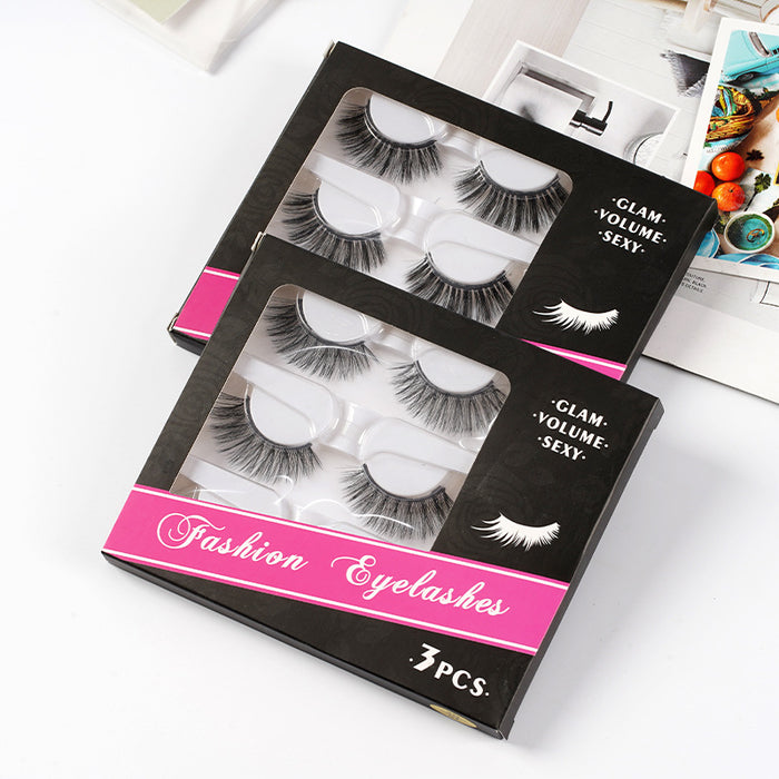 Wholesale Eyelashes Rayon 3 Pairs Bending Self Adhesive JDC-EY-FengYi001