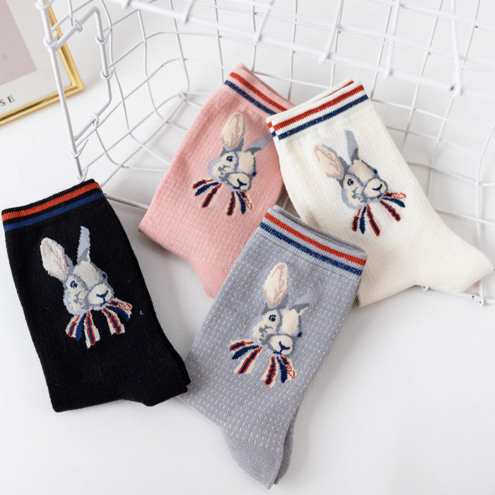 Wholesale Socks Cotton Cute Rabbit Socks JDC-SK-MZX013