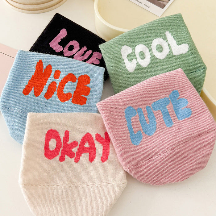 Wholesale socks summer thin boat socks cartoon socks to prevent heel drop MOQ≥3 JDC-SK-LinX004