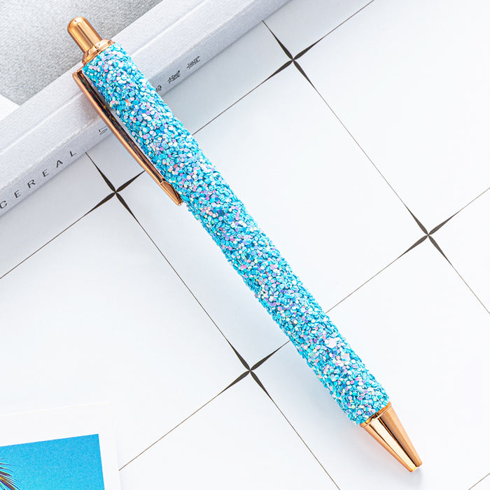 Wholesale Ballpoint Pen Metal Multicolor Sequin Press JDC-BP-Huah098