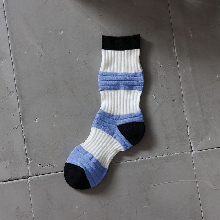 Wholesale Lantern Socks Personality Thin Contrast Color Double Needle Socks JDC-SK-JTing001