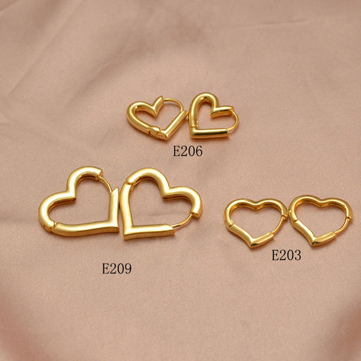 Jewelry WholesaleWholesale simple circle retro fashion copper gold-plated earrings JDC-ES-RXSFL010 Earrings 尚芙乐 %variant_option1% %variant_option2% %variant_option3%  Factory Price JoyasDeChina Joyas De China