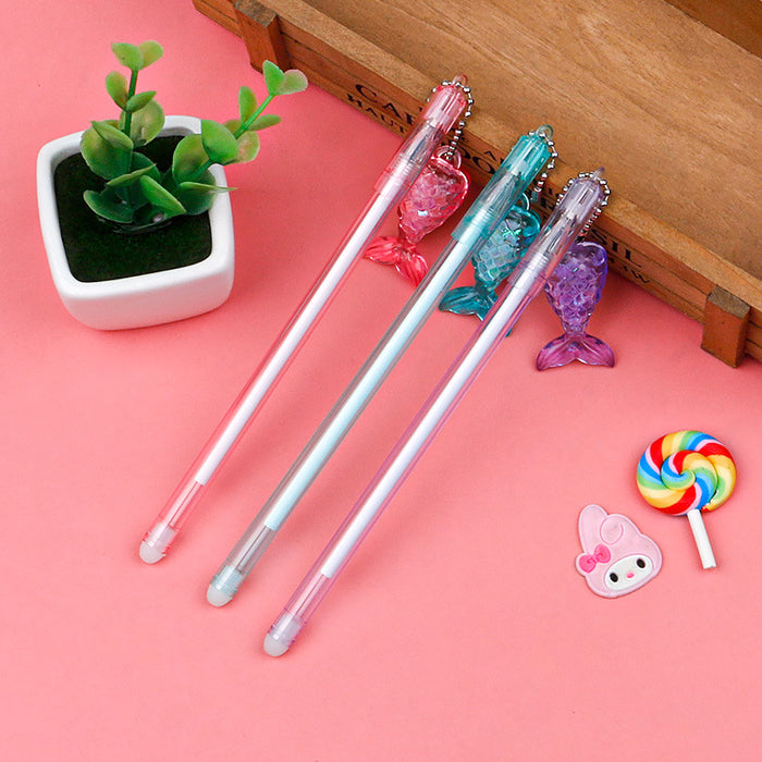 Wholesale Plastic Small Fish Tail Gel Gel Pen MQO≥2 JDC-BP-Qibo007