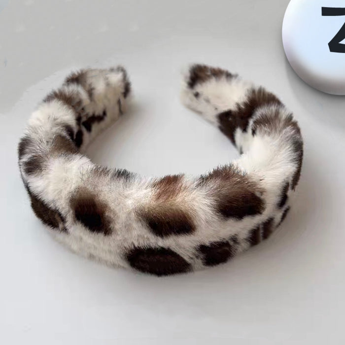 Wholesale Headband Yarn Leopard Print Anti-Slip JDC-HD-Junh001