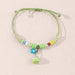 Jewelry WholesaleWholesale green beaded bell length adjustable braid bracelet JDC-BT-E274 Bracelet 奈珠 %variant_option1% %variant_option2% %variant_option3%  Factory Price JoyasDeChina Joyas De China