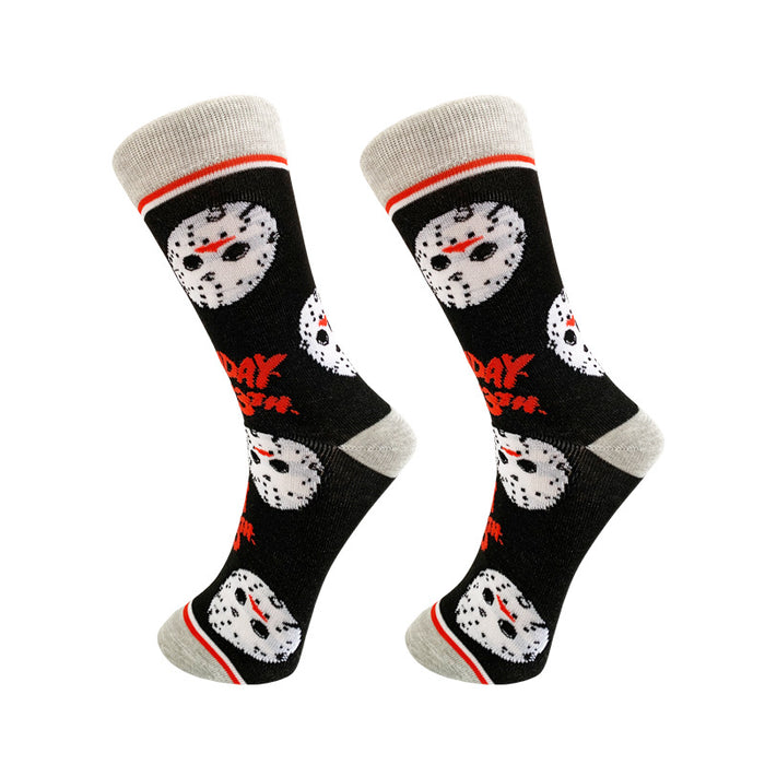 Wholesale Sock Polyester Cotton Men's Socks Cartoon Faceless Man JDC-SK-YiYan023