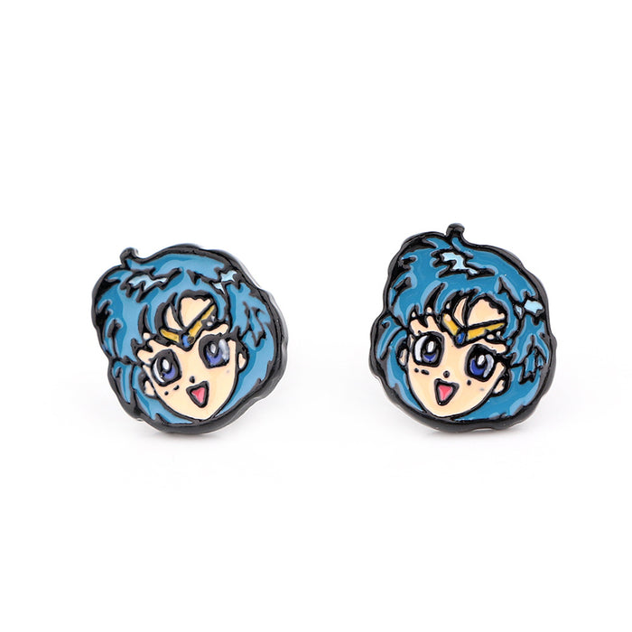 Wholesale Earring Alloy Cute Cartoon Cat Stud Earrings (M) JDC-ES-kubei010