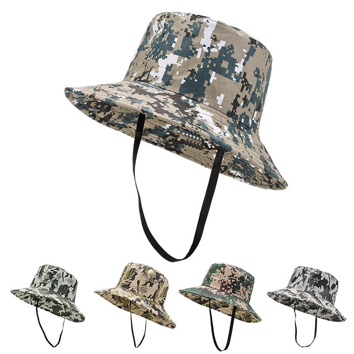 Wholesale summer hat fan camouflage big eaves sun hat outdoor climbing sunscreen JDC-FH-DingB004