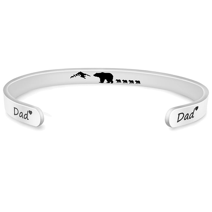 Jewelry WholesaleWholesale stainless steel bear father's Day gift Bracelet JDC-BT-ganggu008 Bracelet 钢古 %variant_option1% %variant_option2% %variant_option3%  Factory Price JoyasDeChina Joyas De China