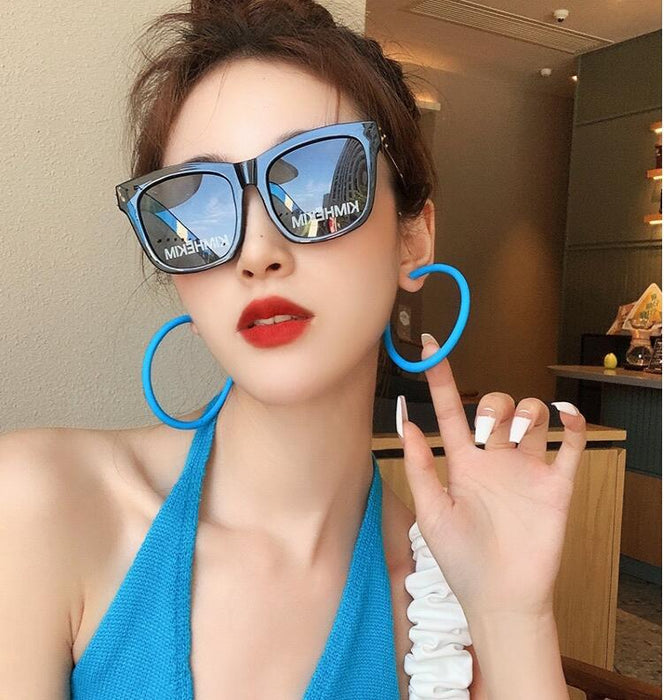 Jewelry WholesaleWholesale candy color large circle circle earrings JDC-ES-LP003 Earrings 玲平 %variant_option1% %variant_option2% %variant_option3%  Factory Price JoyasDeChina Joyas De China