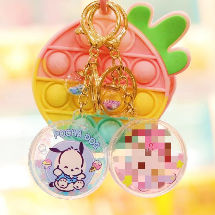 Wholesale keychain PVC soft acrylic pendant cute cartoon MOQ≥5 JDC-KC-HHY002