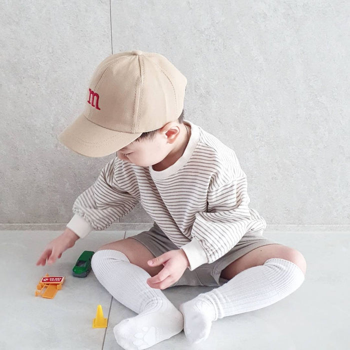 Wholesale children hats M letter embroidery boys and girls baseball caps MOQ≥2 JDC-FH-MiYang005