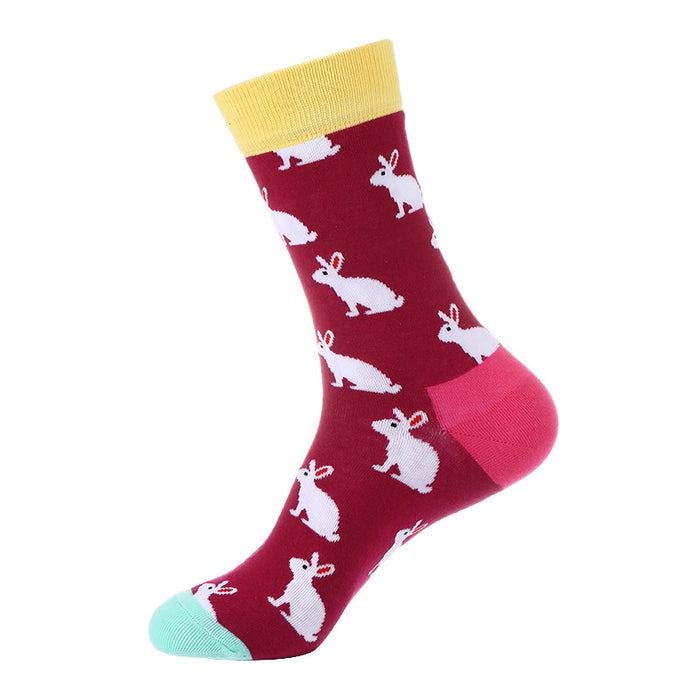 Wholesale Socks Cotton Creative Cute Rabbit Socks MOQ≥5 JDC-SK-XinH018