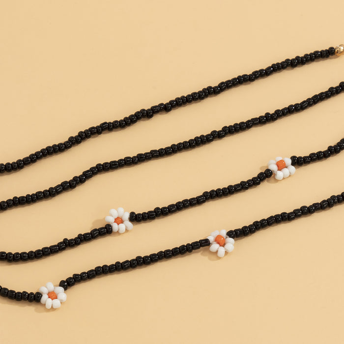 Wholesale Colorful Daisy Rice Bead Waist Chain JDC-BJ-KJ010