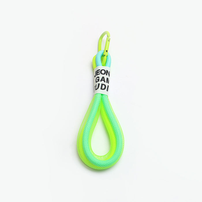 Jewelry WholesaleWholesale Fluorescent Color Mesh Metal Buckle Braided Lanyard Keychain JDC-KC-RYKT002 Keychains 瑞洋凯泰 %variant_option1% %variant_option2% %variant_option3%  Factory Price JoyasDeChina Joyas De China