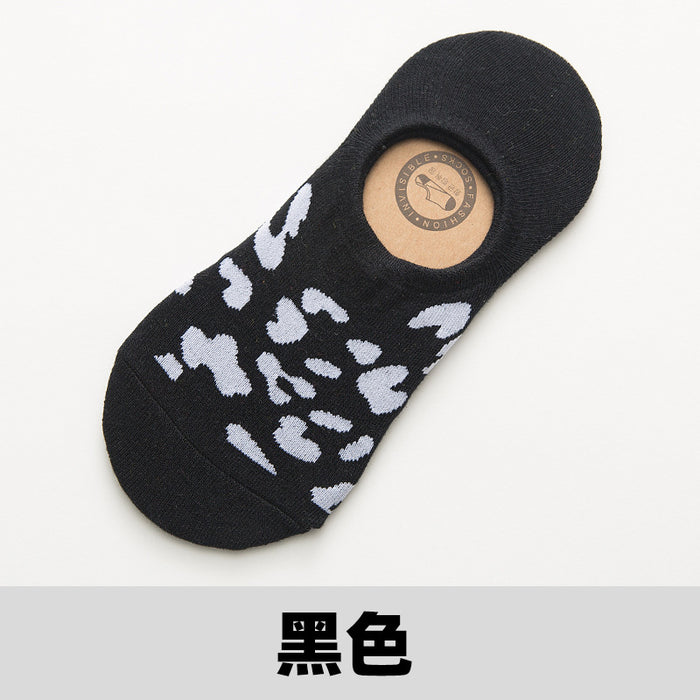 Jewelry WholesaleWholesale Leopard Print Cotton Women Invisible Socks Short Socks JDC-SK-JiaF001 Sock 嘉菲 %variant_option1% %variant_option2% %variant_option3%  Factory Price JoyasDeChina Joyas De China