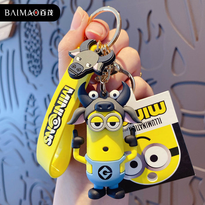 Wholesale Minions Zodiac Keychain Creative Exquisite and Cute JDC-KC-BaiM040