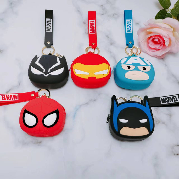 Wholesale keychain pvc cartoon cute bag accessories MOQ≥2 JDC-KC-HuaQ003