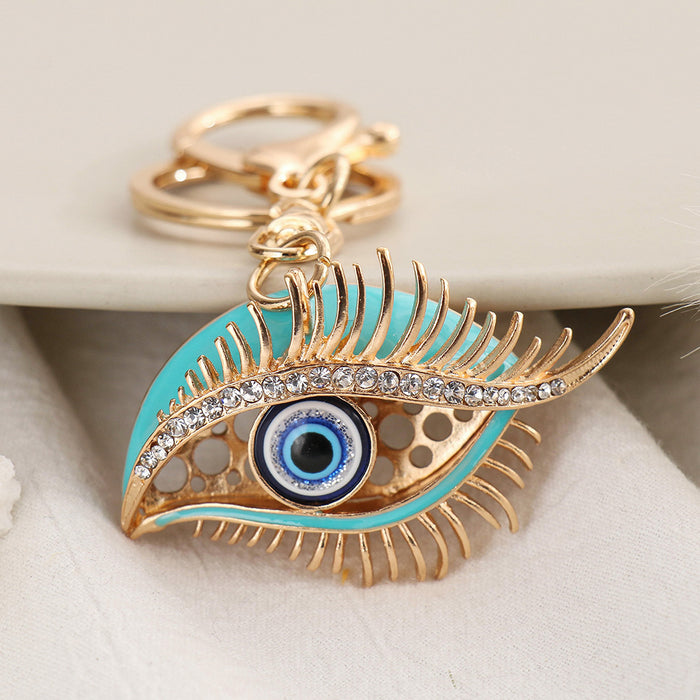 Jewelry WholesaleWholesale creative blue eye devil's eye Rhinestone keychain MOQ≥2 JDC-KC-ChaoK006 Keychains 超凯 %variant_option1% %variant_option2% %variant_option3%  Factory Price JoyasDeChina Joyas De China