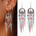 Jewelry WholesaleWholesale Bohemian Cutout Long Feather Earrings JDC-ES-LY011 Earrings 乐钰 %variant_option1% %variant_option2% %variant_option3%  Factory Price JoyasDeChina Joyas De China