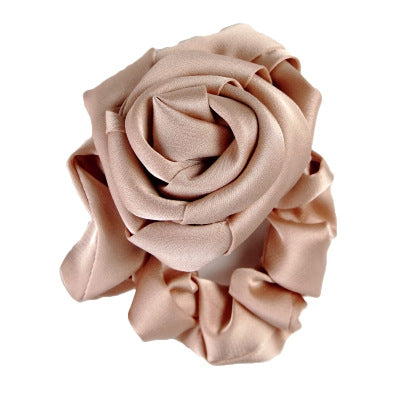 Wholesale Hair Scrunchies Cloth Classic Handmade Rose Hair Ring MOQ≥2 JDC-HS-HMXS001