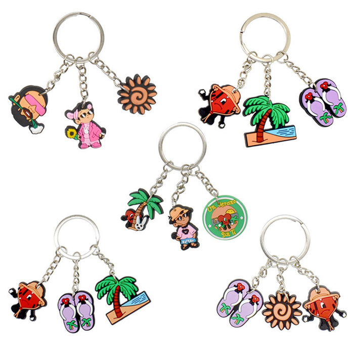 Wholesale Keychain PVC Cute Cartoon Pendant MOQ≥10 (M) JDC-KC-BZYH007