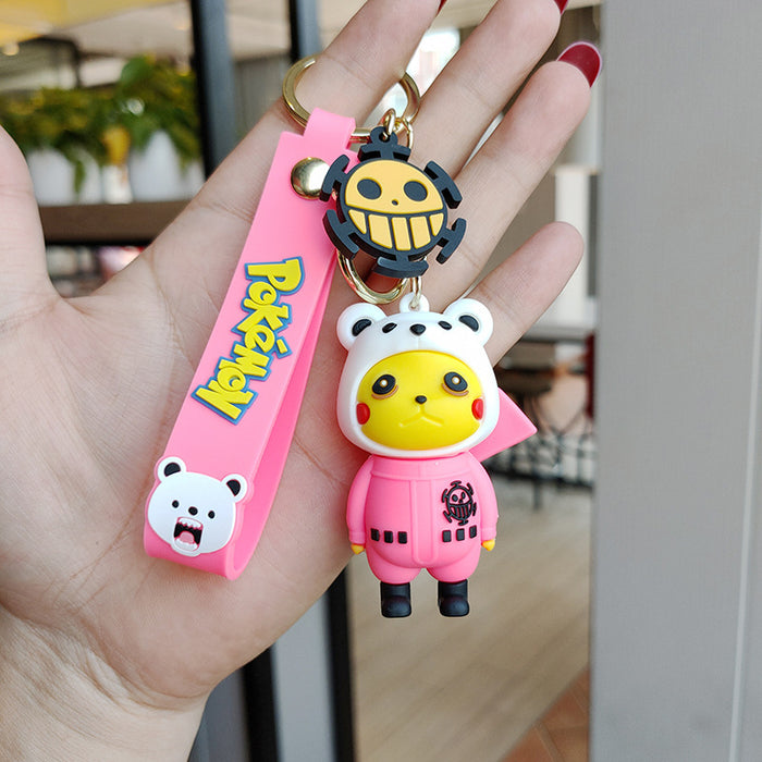 Wholesale cartoon creative cross-dressing keychain pendant JDC-KC-JianH005