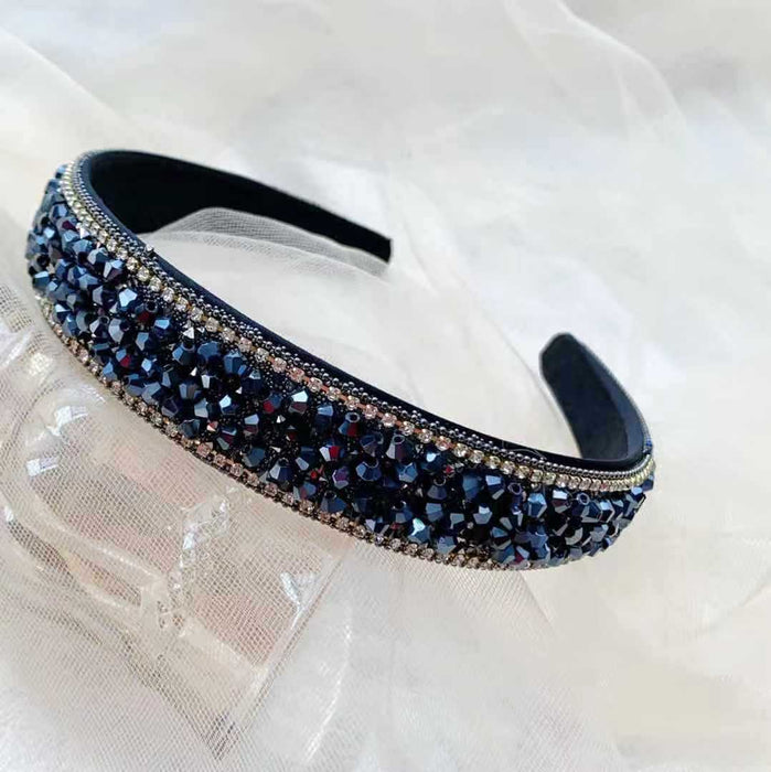 Jewelry WholesaleWholesale With Drill Chain Hand Beaded Full Drill Hoop JDC-HD-TanD004 Headband 檀豆 %variant_option1% %variant_option2% %variant_option3%  Factory Price JoyasDeChina Joyas De China