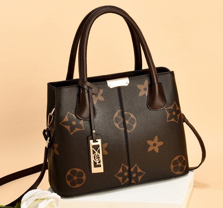 Wholesale Shoulder Bag PU Printing Large Capacity Handbag Diagonal (F) JDC-SD-haim001