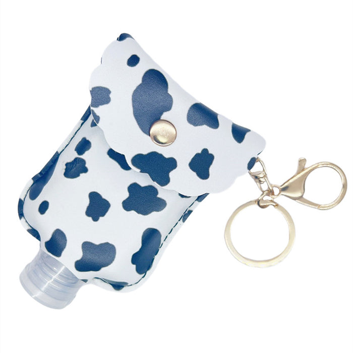 Wholesale Hand Sanitizer Color PU Leather Case Keychain MOQ≥2 JDC-KC-WenJ009