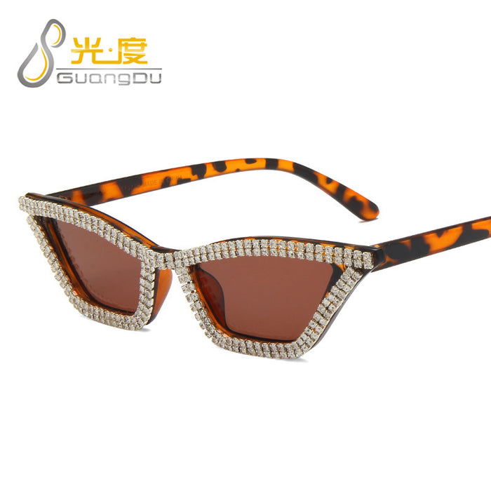 Jewelry WholesaleWholesale diamond cat eye triangle sunglasses with diamonds JDC-SG-GuangD016 Sunglasses 光度 %variant_option1% %variant_option2% %variant_option3%  Factory Price JoyasDeChina Joyas De China