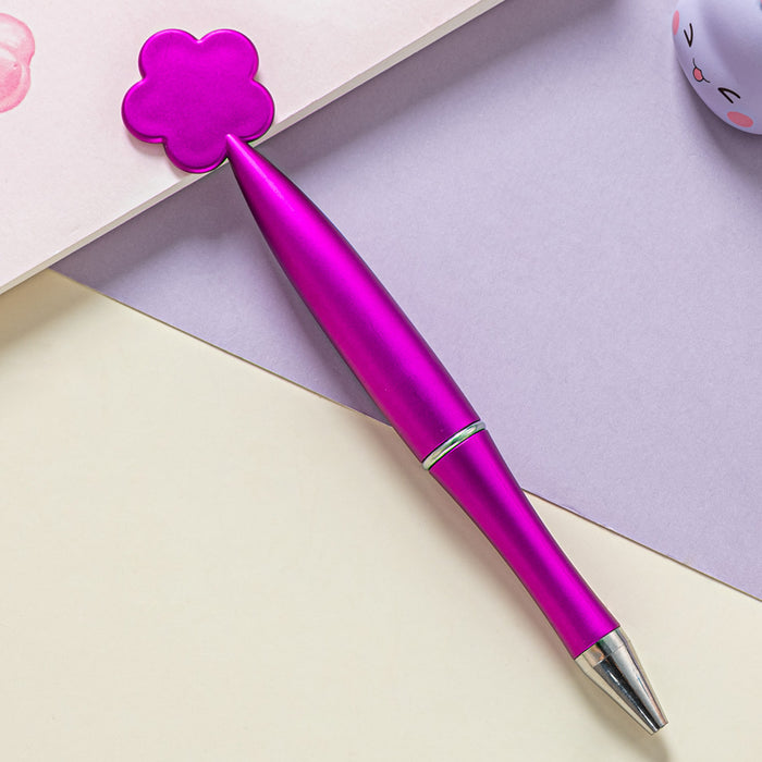 Wholesale Ballpoint Pen Plastic Cartoon Flowers Gel Pen JDC-BP-HongD002