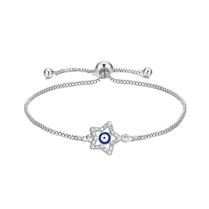 Wholesale Bracelet Alloy Evil Eye Lucky Guardian Adjustable Bracelet MOQ≥2 JDC-BT-XiaoM001