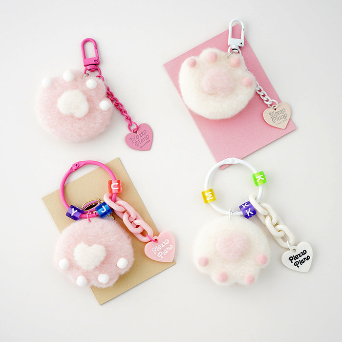 Wholesale Keychains Plush Cat's Claw Cute Heart JDC-KC-ShuL011