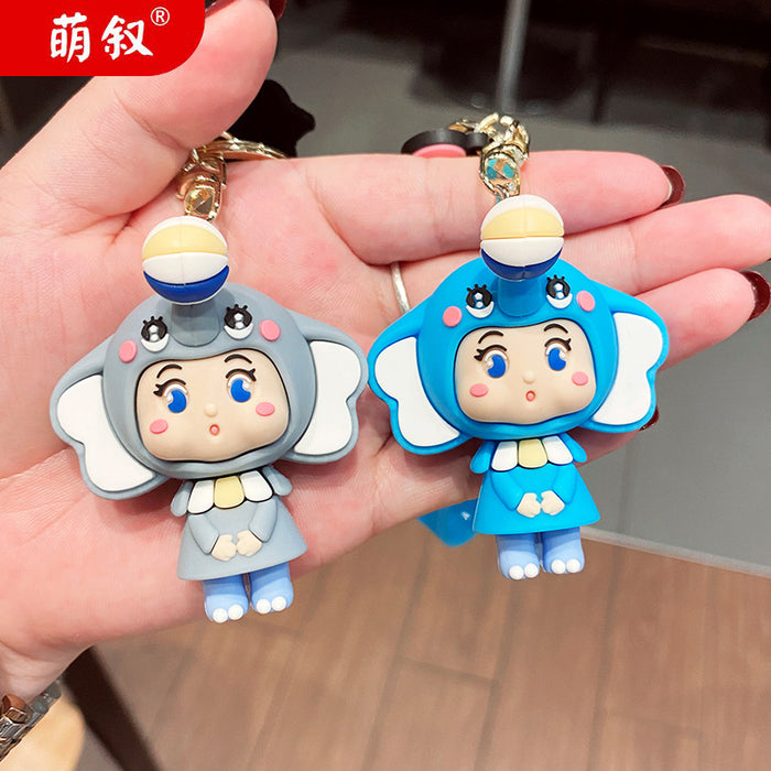 Jewelry WholesaleWholesale cartoon elephant doll soft glue doll keychain JDC-KC-GSXM079 Keychains 萌叙 %variant_option1% %variant_option2% %variant_option3%  Factory Price JoyasDeChina Joyas De China