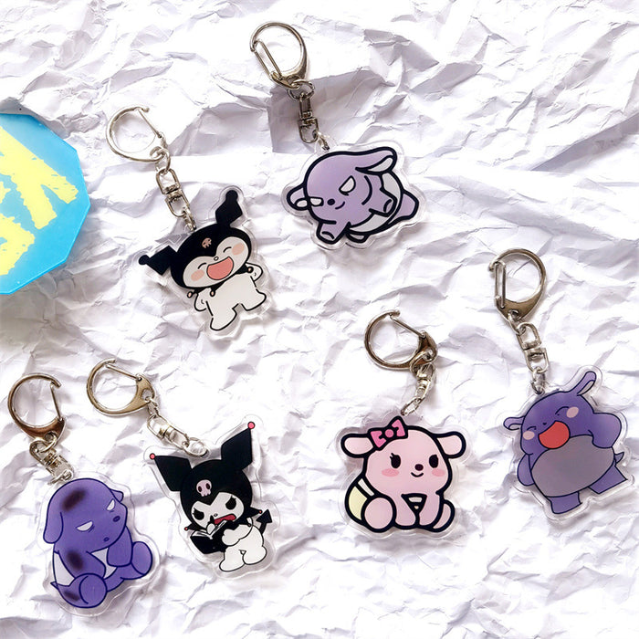 Wholesale Keychain Acrylic Cute Cartoon Pendant MOQ≥2 (S) JDC-KC-ChuangYin002