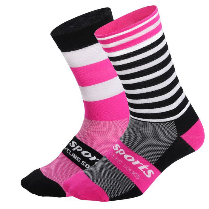 Wholesale Sock Nylon Cycling Socks Cycling Moisture Wicking Mid Tube JDC-SK-QiT007